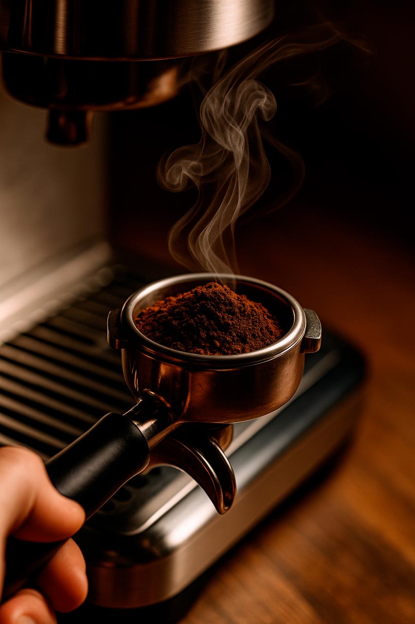 Fotografía de café gourmet para branding de producto artesanal.